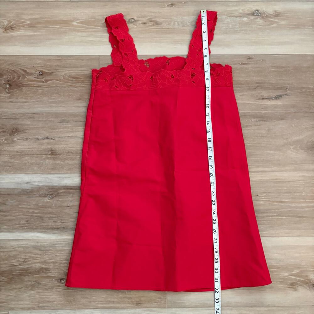 J. Crew Ondine Mini Dress Double Cotton Poplin Passion Rouge XS - Picture 8 of 11